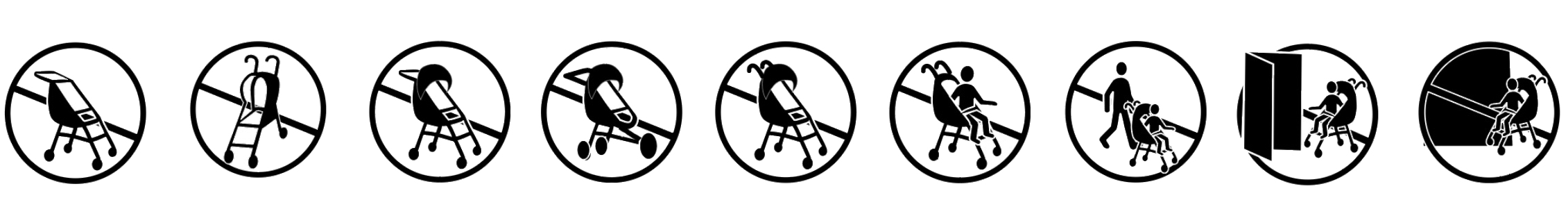 evolution of stroller icon